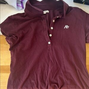 Aéropostale Burgundy Polo Shirt